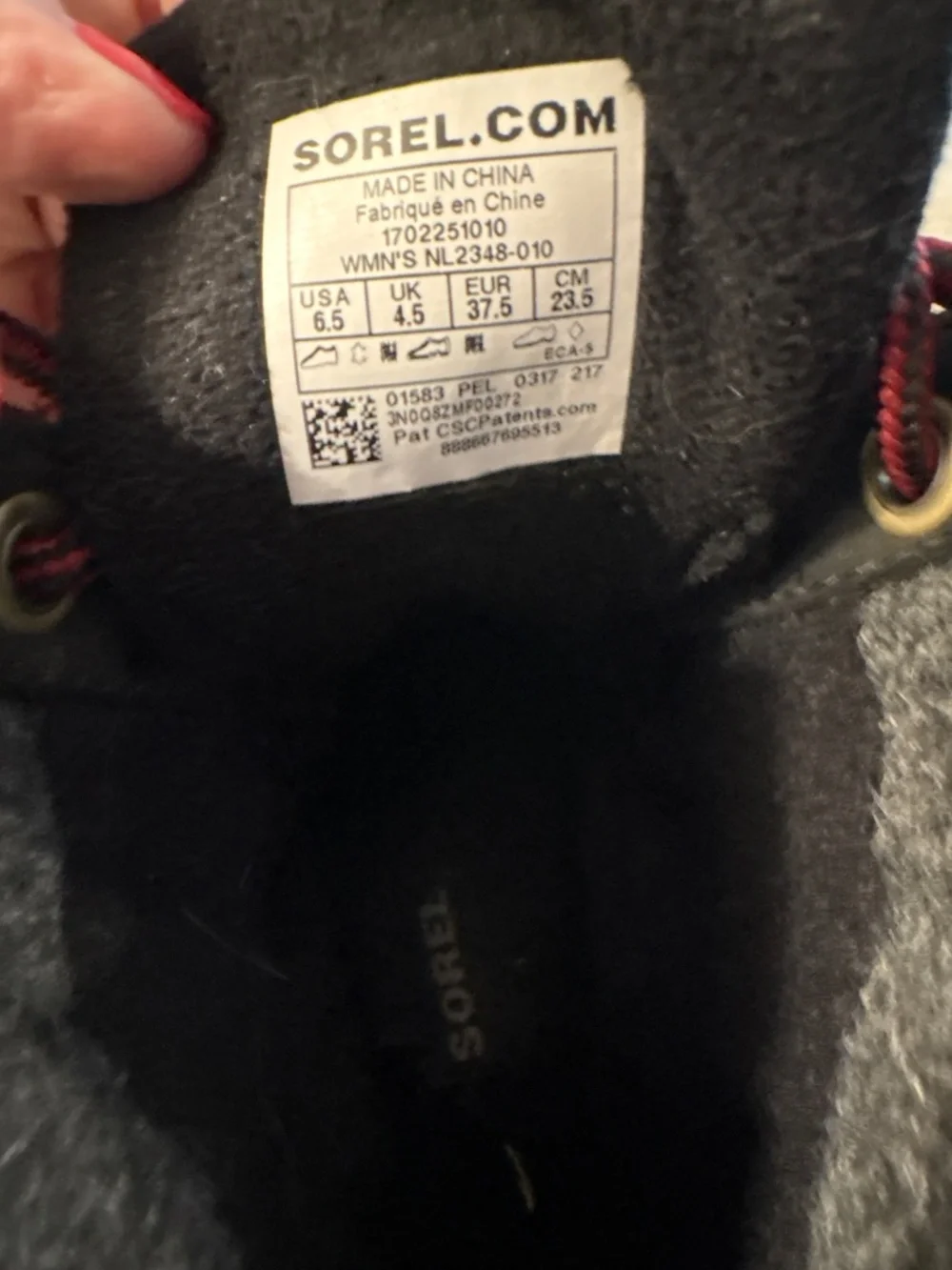 Sorel slimpack lace 11 women’s size 6.5